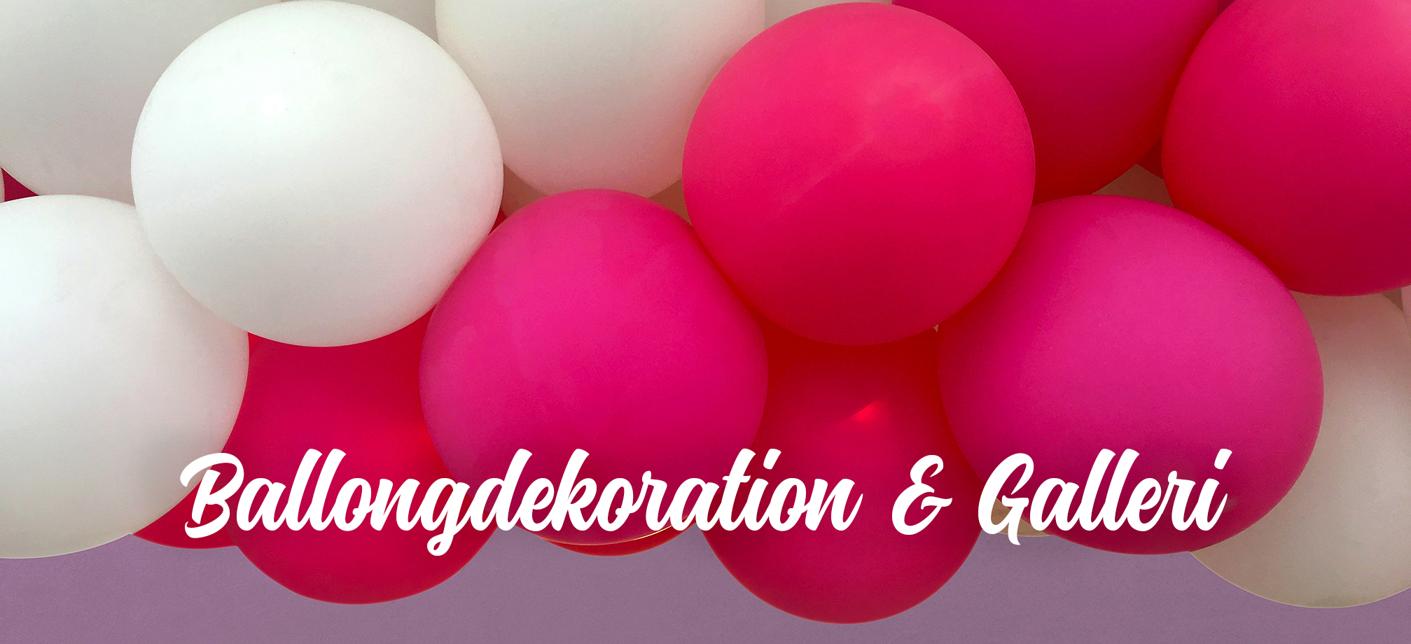 Pink and white Balloons pink background